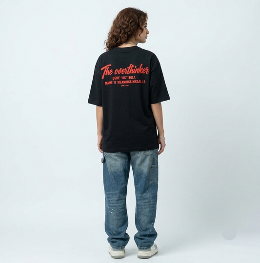 CW-01 — The Overthinker | CLADWOLF Identity Oversized Tee