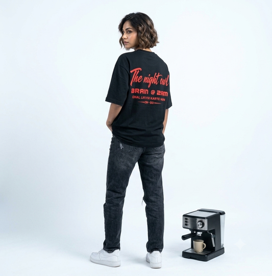 CW-03 — The Night Owl | CLADWOLF Identity Oversized Tee