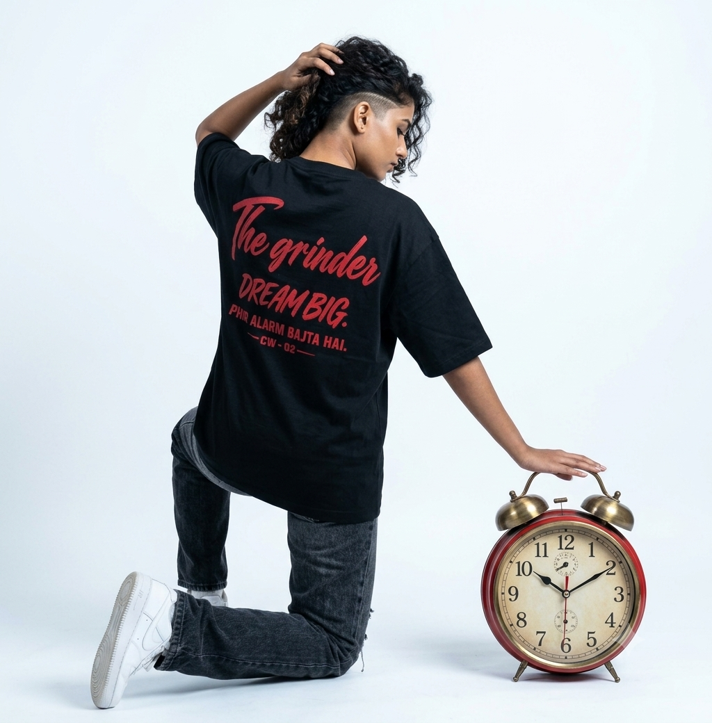 CW-02 — The Grinder | CLADWOLF Identity Oversized Tee